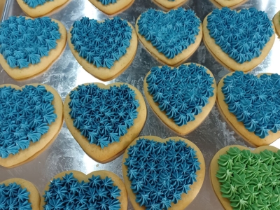 Blue Hearts Cookies